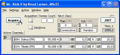 Mr. Kick Main Program Window
