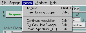 Action Menu